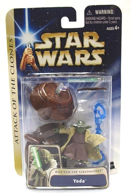 Star Wars Basic Figure Attack of the Clones Yoda Battle of Geonosis