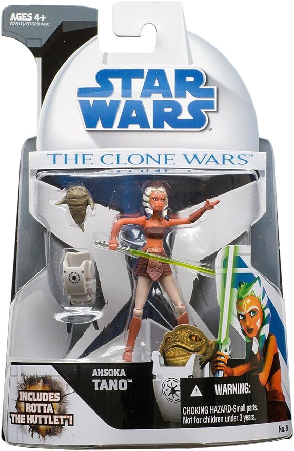 Star Wars Clone Wars Animated Action Figure No. 9 Ahsoka Tano with Rotta the Huttlet