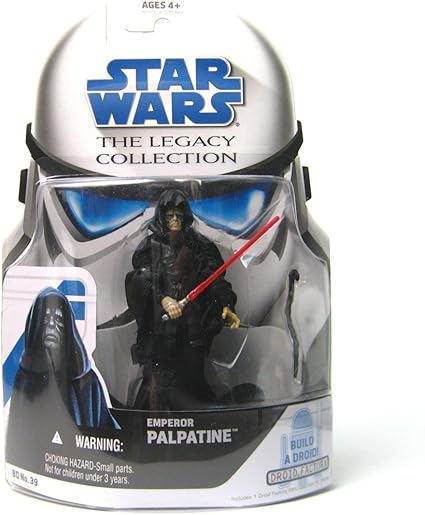 EMPEROR PALPATINE Star Wars Legacy Collection BD NO. 39 Action Figure, Accessories & Build A Droid Piece