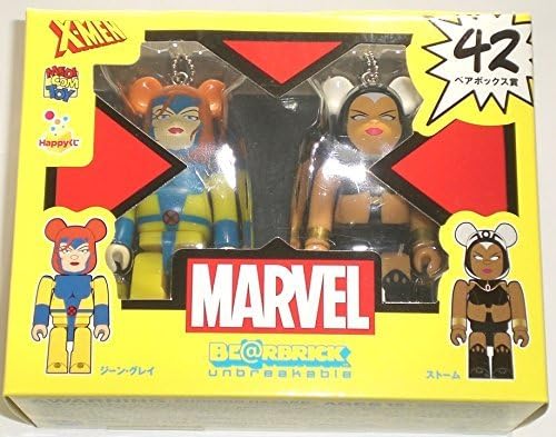 Happy Lottery MARVEL BE@RBRICK Marvel Bearbrick Pair Box Prize 42. Jean Gray & Storm