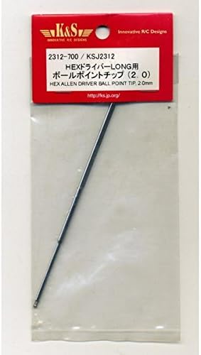 ■ Ball point tip for K&S HEX driver LONG (2.0) (No.2312) Radio controlled