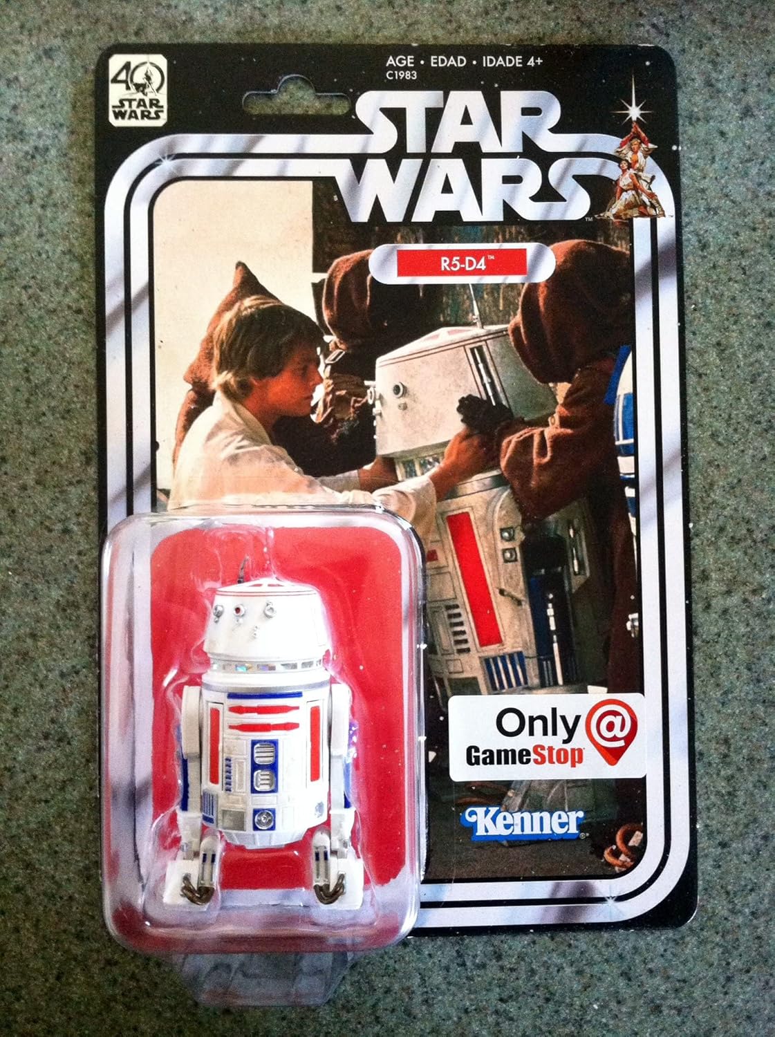 Star Wars Black Series 6 Inch Figure 40th Anniversary Edition R5-D4 Gamestop Limited