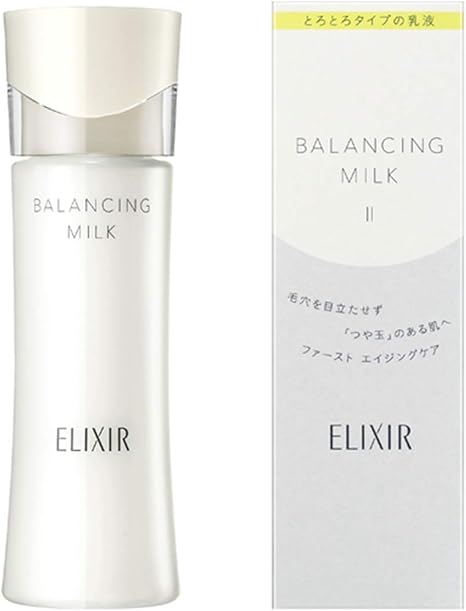 ELIXIR Balancing Milk, Melting Type, 130mL, Emulsion, Moisture, Pore Care, Moisturizing, Glossy Ball, Refret
