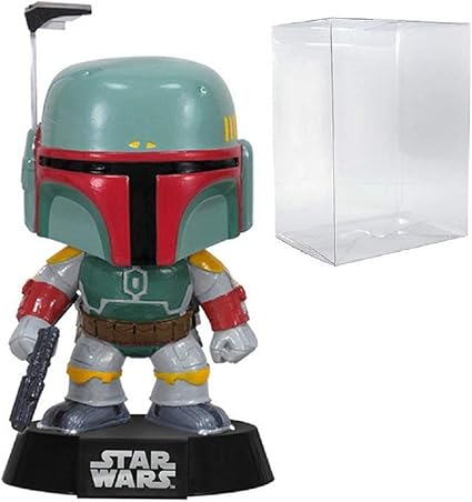 Funko POP! Star Wars: Boba Fett #08 Vinyl Bobblehead Figure (Includes Pop Box Protector Case)