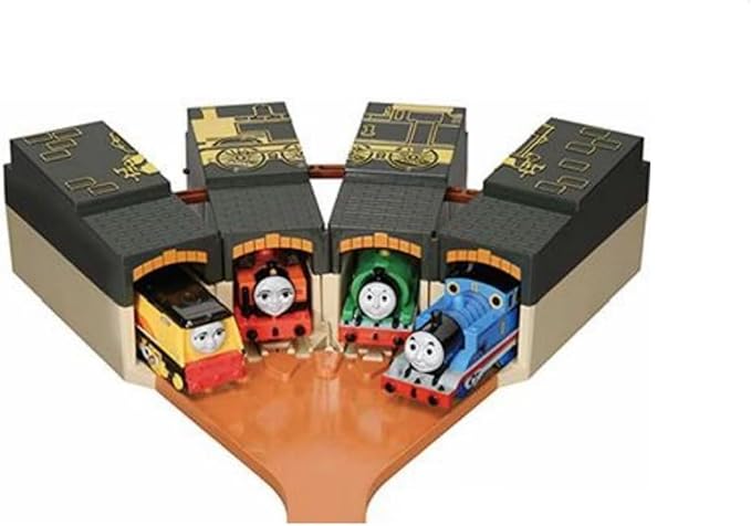 TAKARA TOMY "Plarail Thomas the Tank Engine Foldable Thomas Engine Depot" Train Train Toy 3 years old and up Toy Safety Standards Passed ST Mark Certification PLARAIL