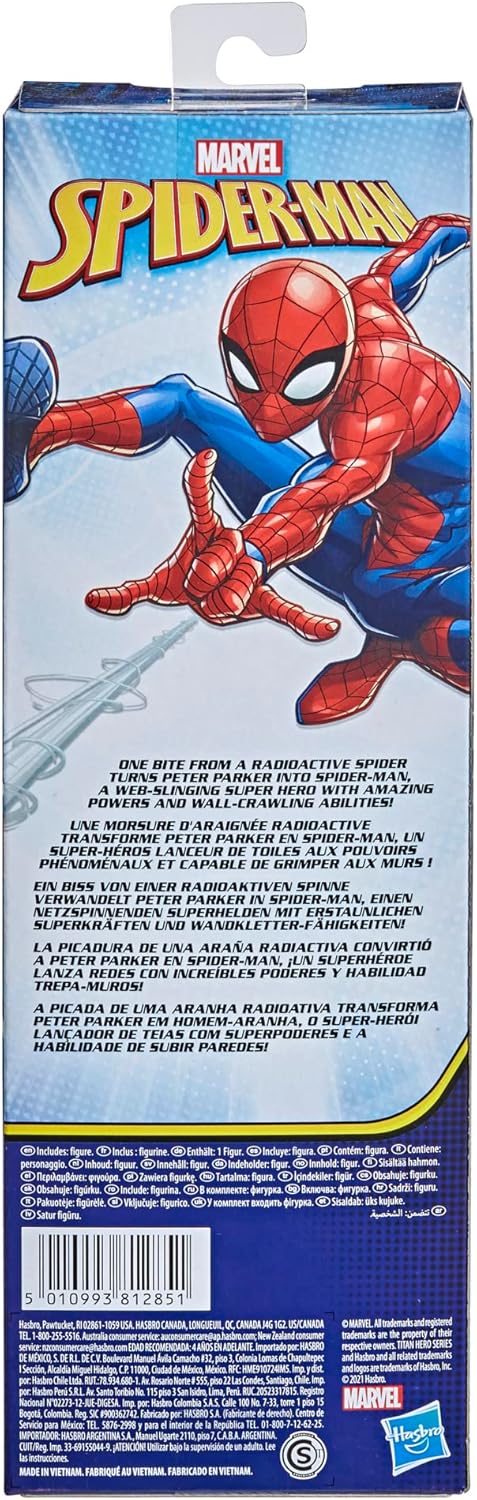 Hasbro Marvel Spider-Man Titan Hero Series Spider-Man Action Figure, 12 inch (30 cm) Size Superhero Action Figure, Ages 4 and up E7333 Genuine Product