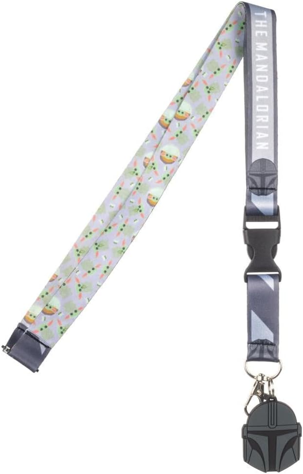 Bioworld Star Wars The Mandalorian Grogu Lanyard & Charm