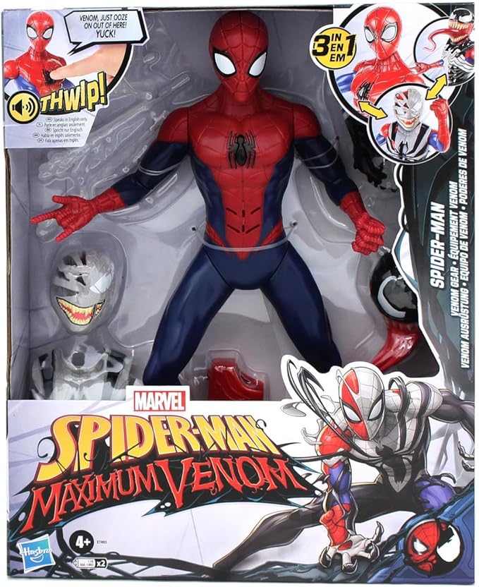 Hasbro Marvel Spider-Man Maximum Venom Spider-Man Figure Hasbro MARVEL SPIDER-MAN MAXIMUM VENOM Venom Disney XD