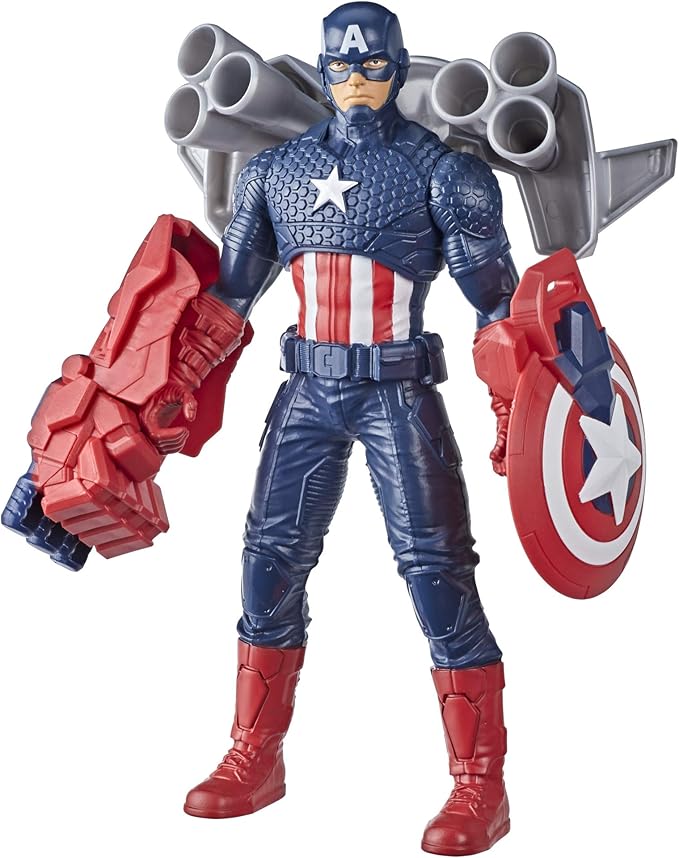 Hasbro Marvel Captain America Toy 9.5" Action Superhero Figure and Gear