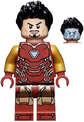 LEGO Marvel Super Hero Iron Man Mark 85 Armor Black Hair Minifigure 76192 (Bagged)