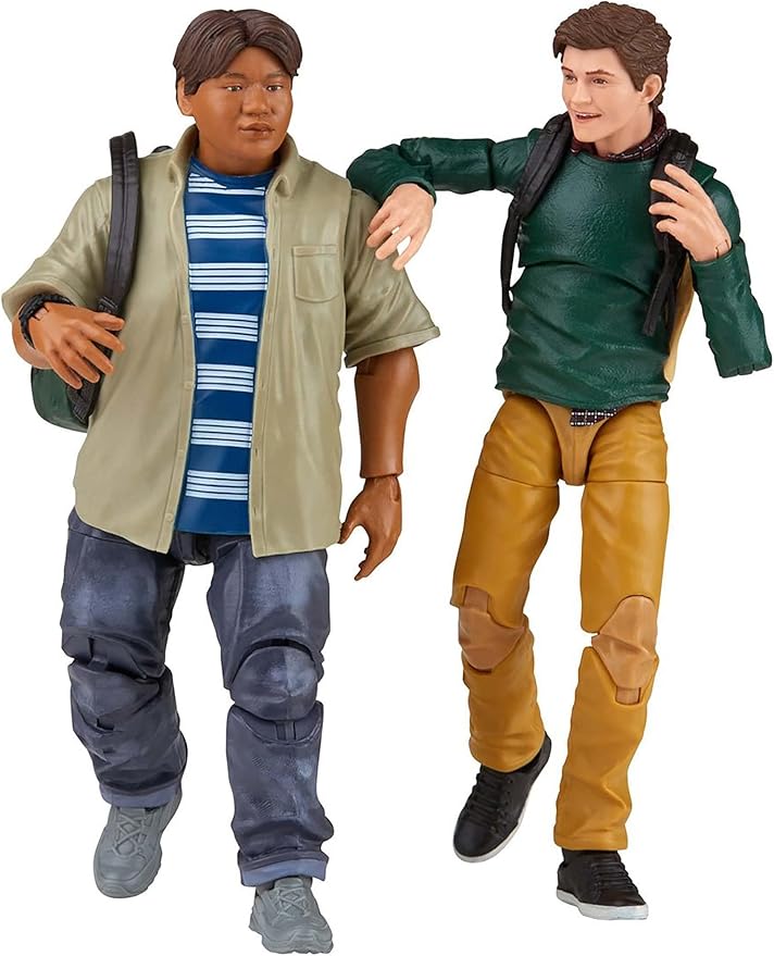 Universo Marvel Spider-Man Hasbro Marvel Legends Series 60th Anniversary Peter Parker and Ned Leeds MCU 2 Pack 15cm Action Figure, 7 Accessories, Multicolor, F3457