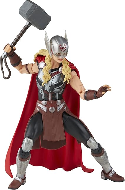 Hasbro MARVEL Marvel Legends Series Thor: Love and Thunder Mighty Thor F1060 Genuine 6 inch (15 cm) Size Action Figure 4 Accessories Build-A-Figure Parts Included