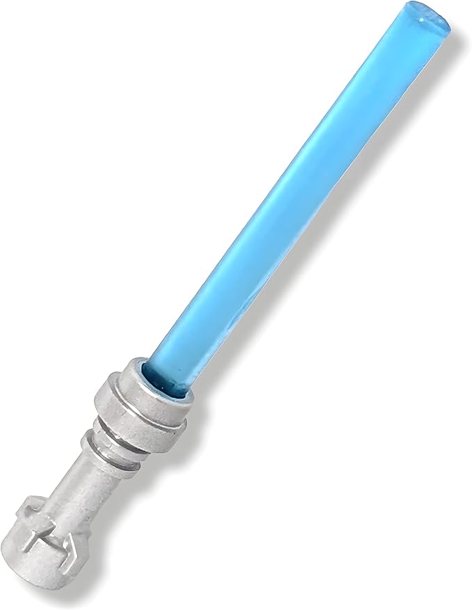Lego Accessories: Star Wars Replacement Blue Lightsaber (Trans Blue) - for Minifigures