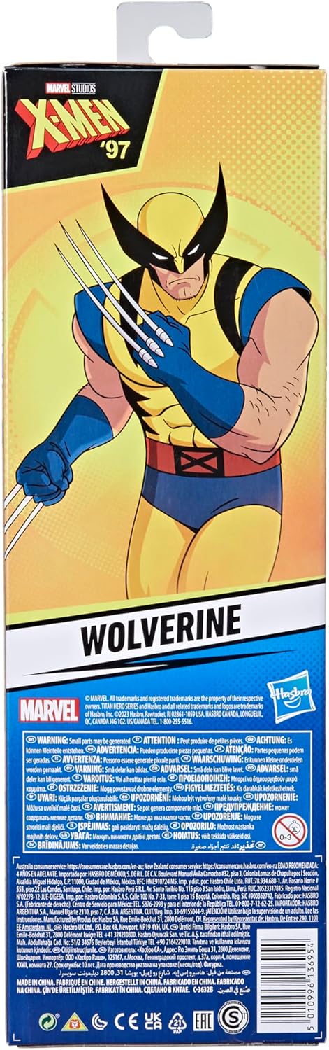 Hasbro MARVEL X-MEN '97 Titan Hero Series Wolverine 11.25 inch (28.5cm) action figure, X-MEN toys, superhero toys, for ages 4 and up, Marvel Titan Hero Series F7972 Genuine Product