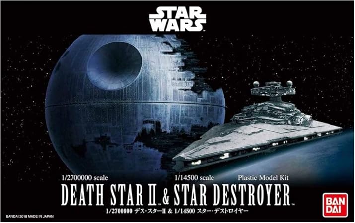 Bandai Hobby Kit Star Wars 1/2 Scale - 700,00 Death Star II & 1/14 Scale 500 Star Destroyer