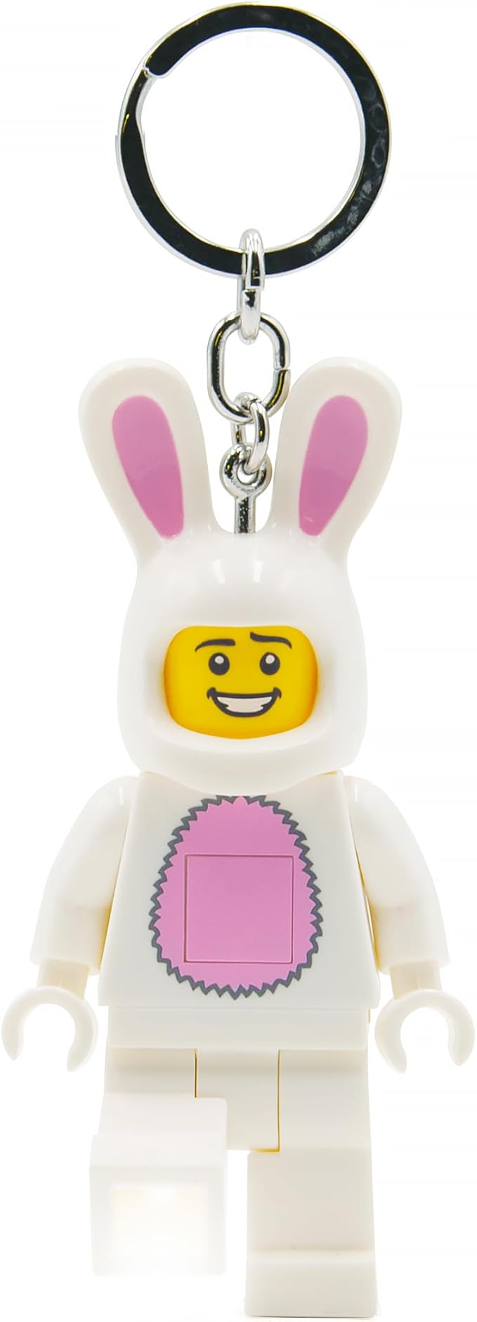 IQ Iconic Rabbit Keychain LED Keychain Light Block Toy Doll Movable Joints Mini Figure