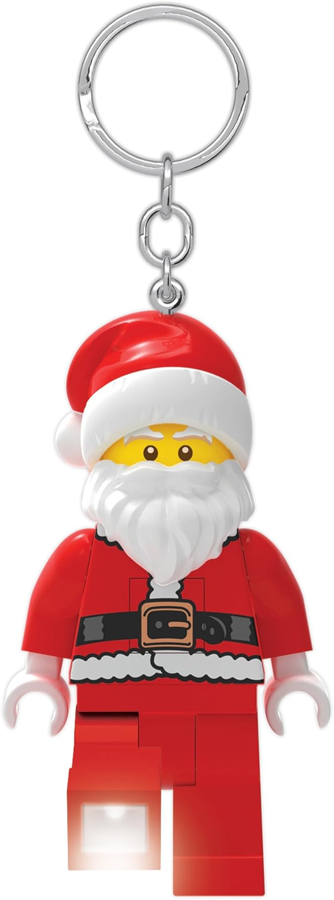 IQ Iconic Santa Claus Keychain LED Keychain Light Block Toy Doll Movable Joints Mini Figure