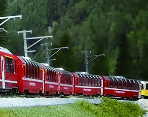 KATO N Gauge Rhaetian Railway Bernina Express New Logo Additional Set 4 Cars 10-1656 Railway Model Passenger Car