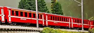 KATO N Gauge Alps Red Passenger Car EWI Additional Set 4 Cars 10-1414 Railway Model Passenger Car