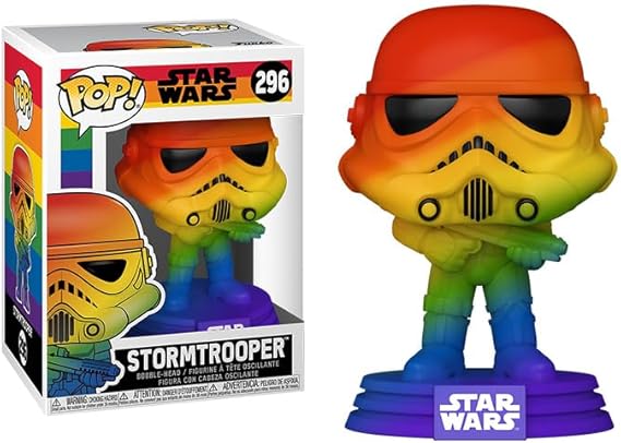 Funko Pop Pride Rainbow + Protector:Pop! Vinyl Figure (Gift Set with ToyBop Brand Box Protector Collector Case) (Star Wars Stormtroopers)