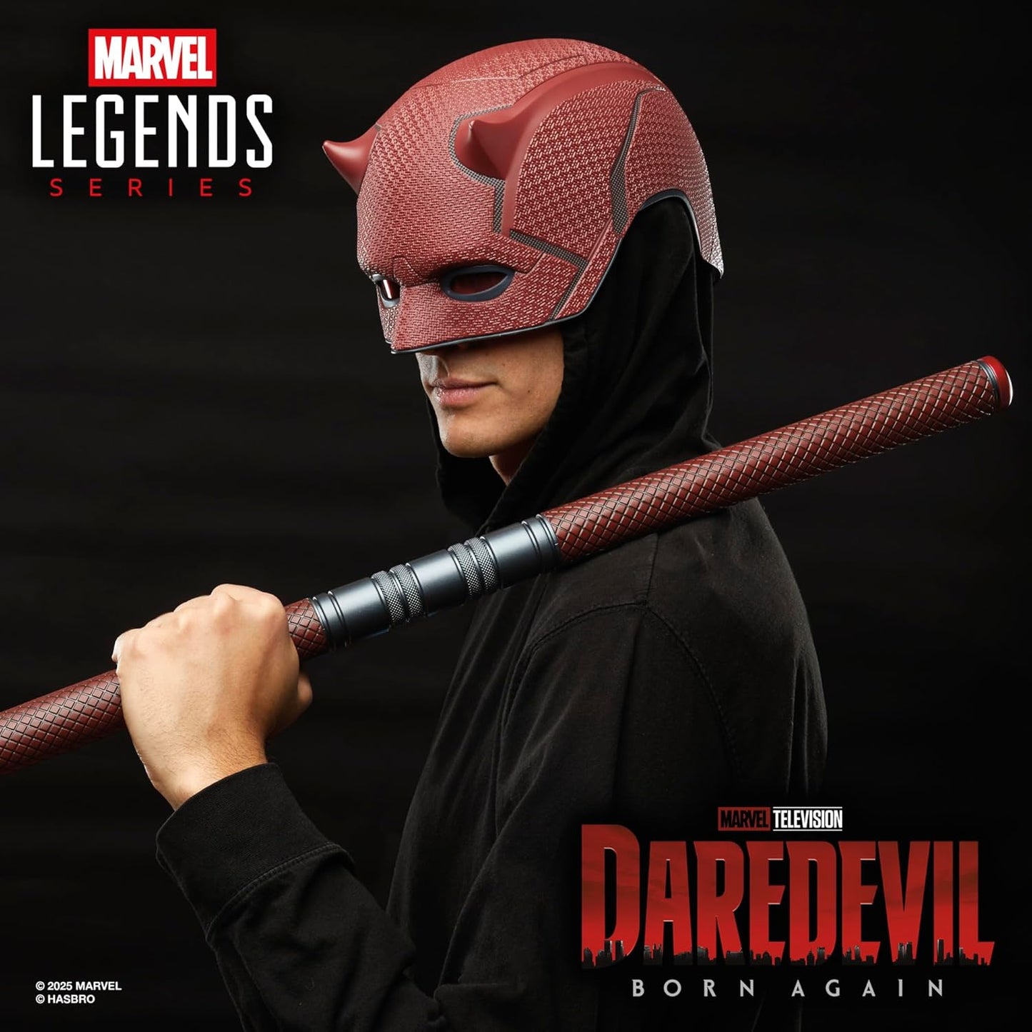 Hasbro MARVEL Marvel Legends Series "Daredevil: Born Again" Premium Role Play Mask & Billy Club, Collection Item for Adults G1598 Genuine Product