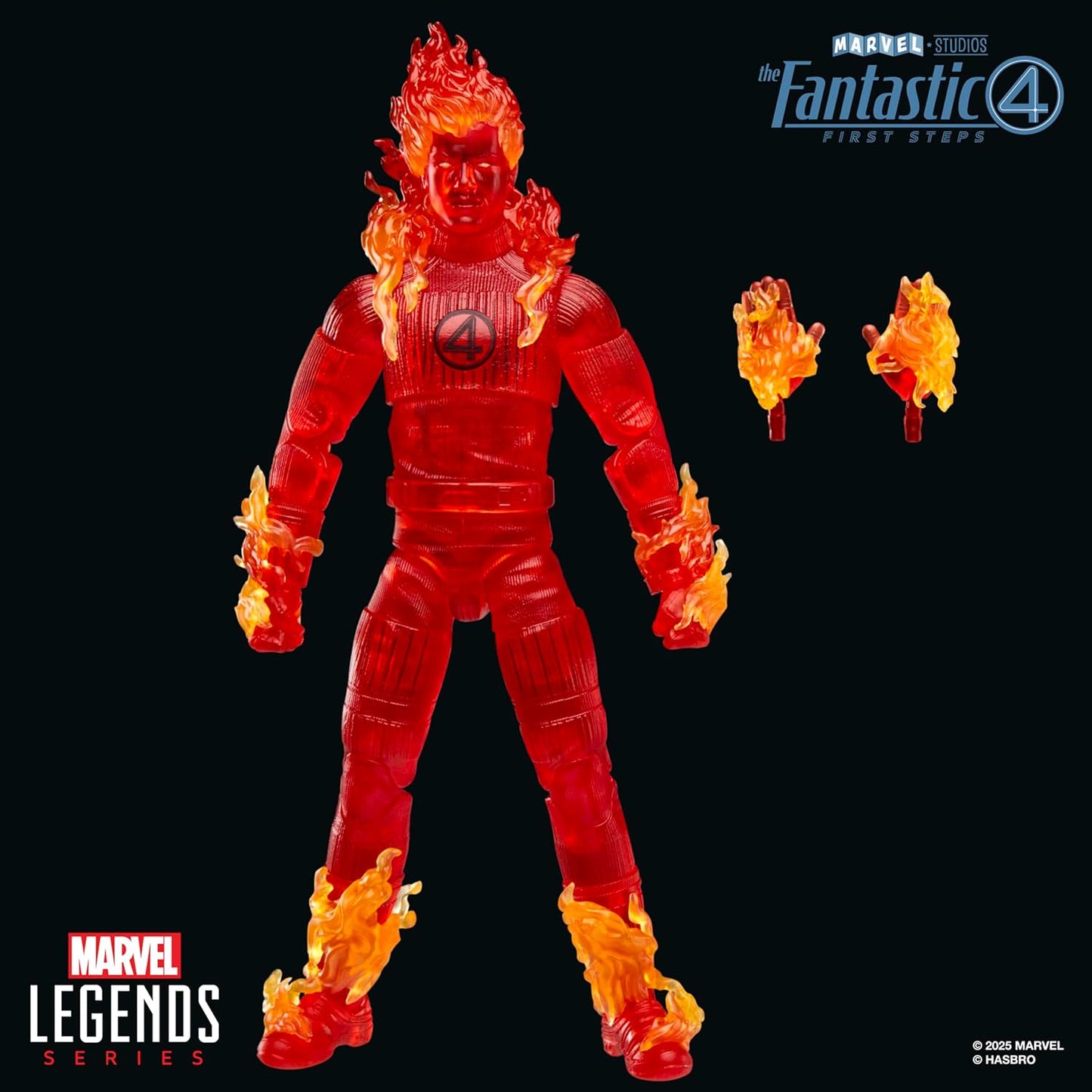 Hasbro MARVEL Marvel Legends Series Human Torch "Fantastic 4: First Steps" Johnny Storm Movie Collection 15cm Action Figure Toy G0803 Genuine Product