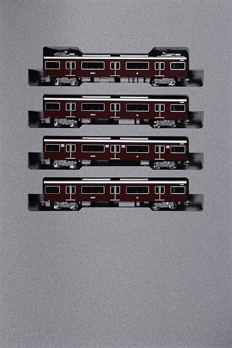 KATO N Gauge Hankyu Corporation 2300 Series Kyoto Line Extension Set 4-Car Railway Model Train 10-2032