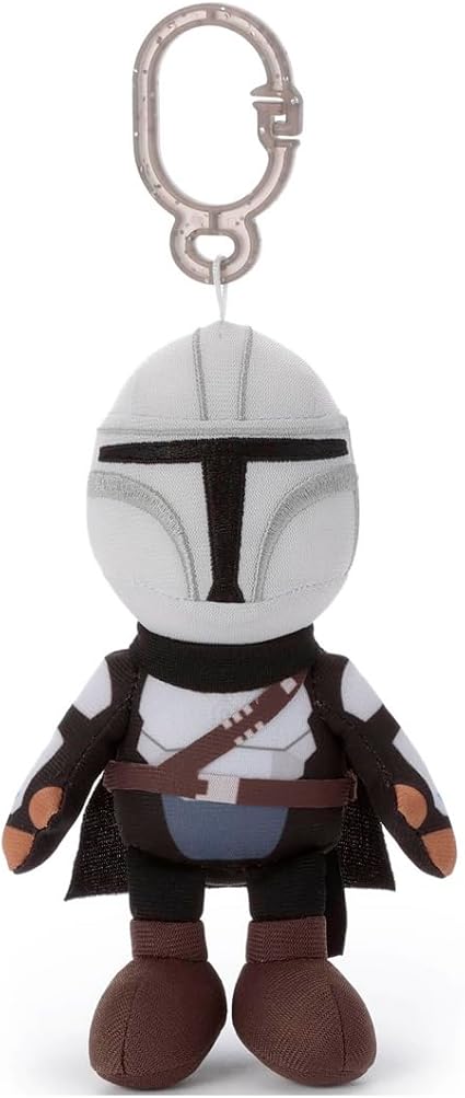TAKARATOMY A.R.T.S Star Wars Character Plastic Hook Mascot The Mandalorian Din Djarin Plush Toy Height Approximately 15cm