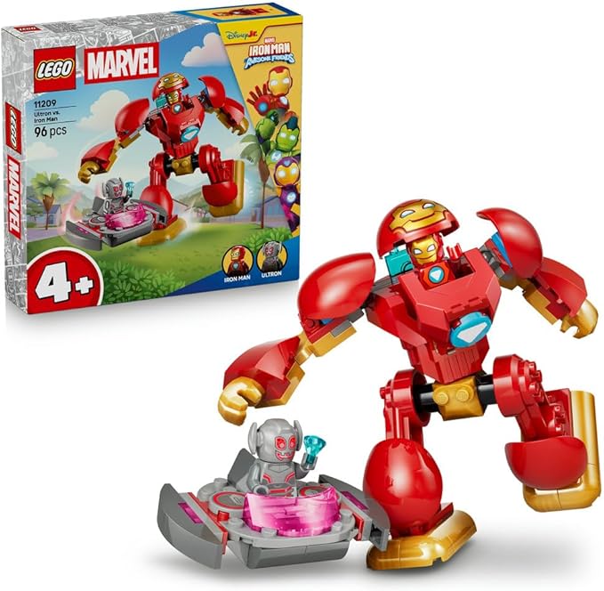 LEGO Marvel Battle between Ultron and Iron Man Toy Birthday Present Block Educational Boys Girls Children 4 Years Old 5 Years Old Disney Goods Battle Robot Pretend Play House 11209