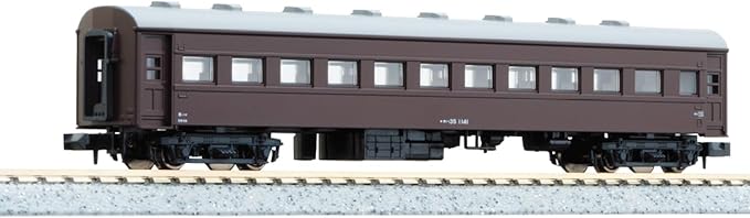 KATO N Gauge OHA 35 Brown Postwar Model Railway Passenger Car 5317-1