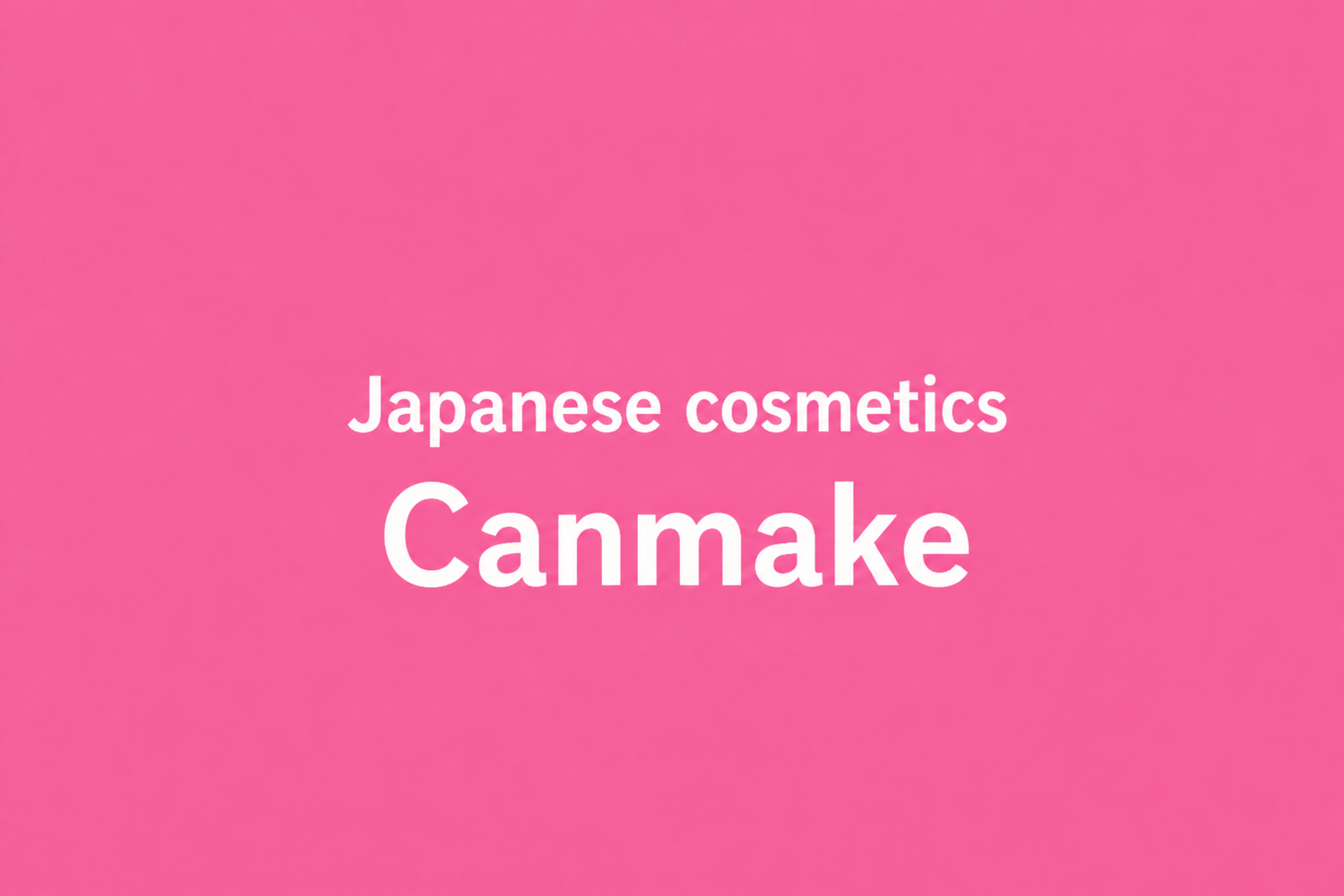 Japanese cosmetics