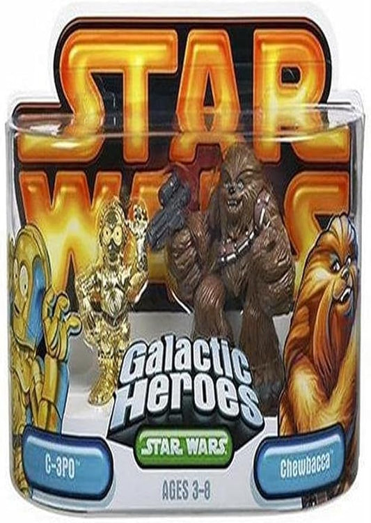 Directly imported from overseas, a must-see for enthusiasts! Star Wars Star Wars Star Wars Galactic Heroes Episode 2 Junior Figure 2 Pack Chewbacca & C3PO Genuine Popular Figure Figure Christmas Not Released Hobby Rare Collection Jedi Sith [JOY]