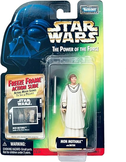 Star Wars Basic Figure THE POWER OF THE FORCE Freeze Frame Mon Mothma with BATON