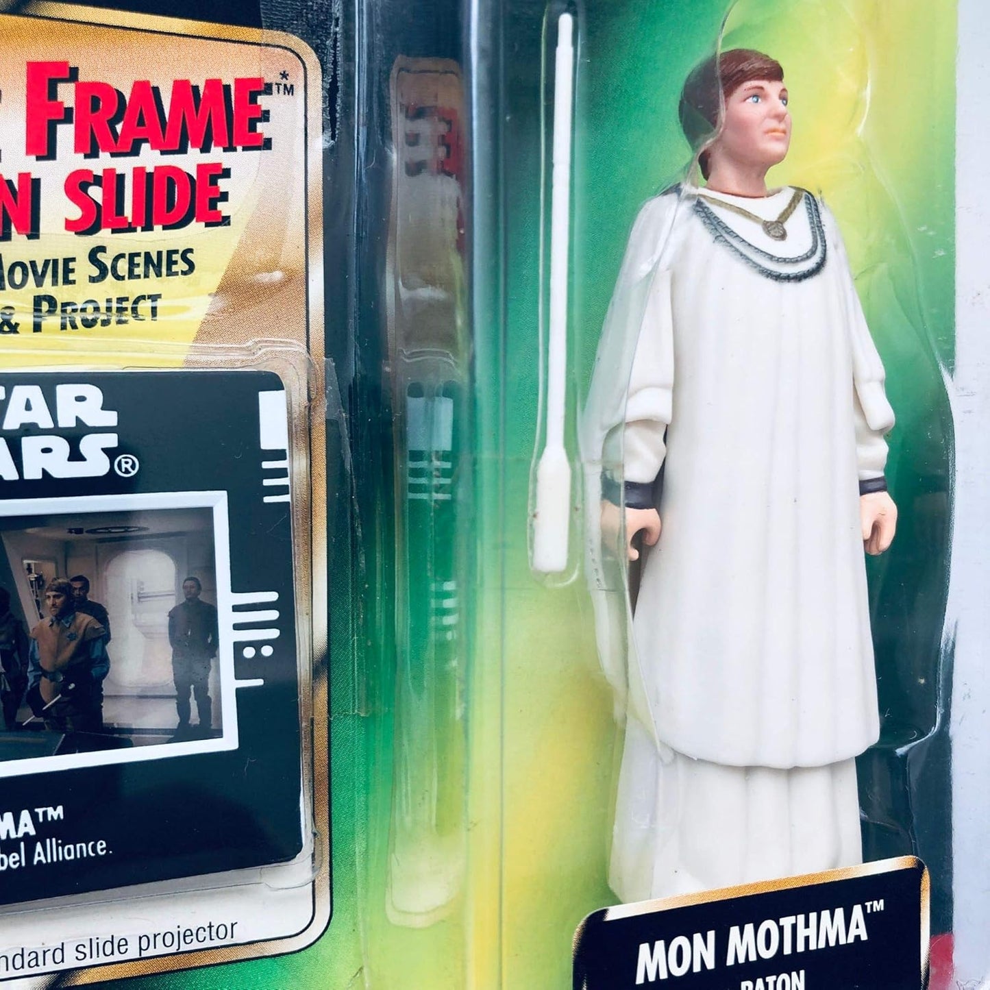 Star Wars Basic Figure THE POWER OF THE FORCE Freeze Frame Mon Mothma with BATON