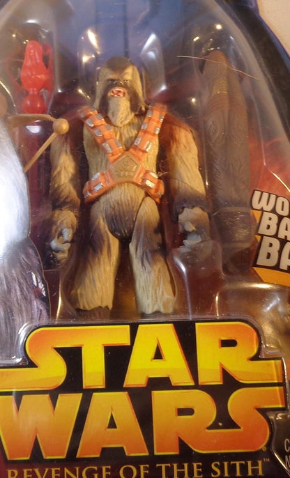 Star Wars Episode III 3 Revenge of the Sith WOOKIEE WARRIOR Battle Bash Figure #43