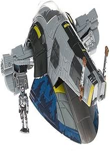 Directly imported from overseas, a must-see for enthusiasts! Star Wars Hasbro Star Wars Transformers - Jango Fett and Slave 1 Genuine Popular Figure Christmas Unreleased Hobby Rare Collection Jedi Sith [JOY]