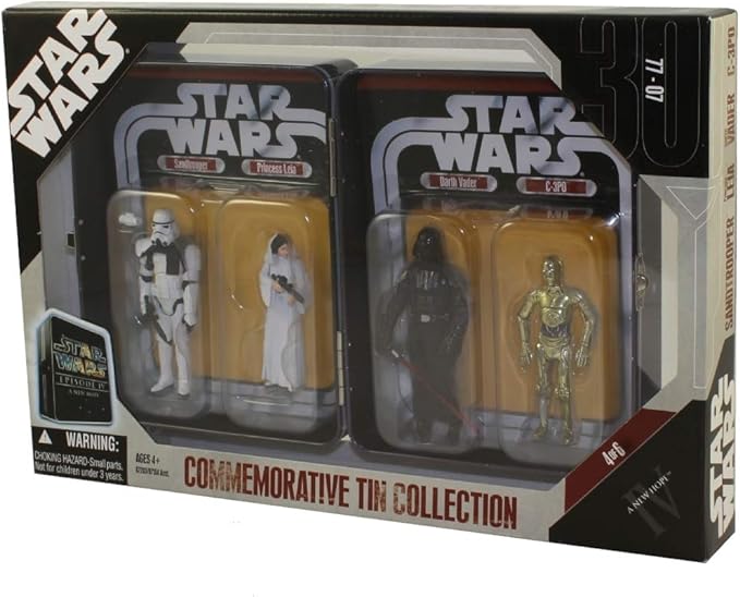 Directly imported from overseas, a must-see for enthusiasts! Star Wars Star Wars Star Wars Episode 2 Collectible Tin Genuine Popular Figure Christmas Unreleased Hobby Rare Collection Jedi Sith [JOY]