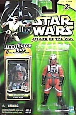 Star Wars Power of the Jedi 3 inch Action Figure - Jek Porkins (X-Wing Pilot) plus Bonus 8 Info packed pages Jedi Force