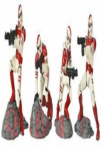 Directly imported from overseas, a must-see for enthusiasts! Star Wars Star Wars Star Wars Unleashed Battle 4 Pack Shock Trooper Pack Genuine Popular Figure Christmas Unreleased Hobby Rare Collection Jedi Sith [JOY]