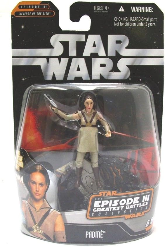 Directly imported from overseas, a must-see for enthusiasts! Star Wars Star Wars Star Wars Episode III: Greatest Battles - Padme 4" Genuine Popular Figure Christmas Unreleased Hobby Rare Collection Jedi Sith [JOY]