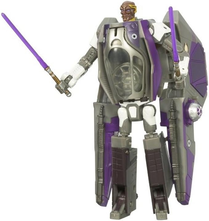 Directly imported from overseas, a must-see for enthusiasts! Star Wars Star Wars Star Wars Transformers Mace Windu & Episode 3 Jedi Starfighter Genuine Popular Figure Christmas Unreleased Hobby Rare Collection Jedi Sith [JOY]