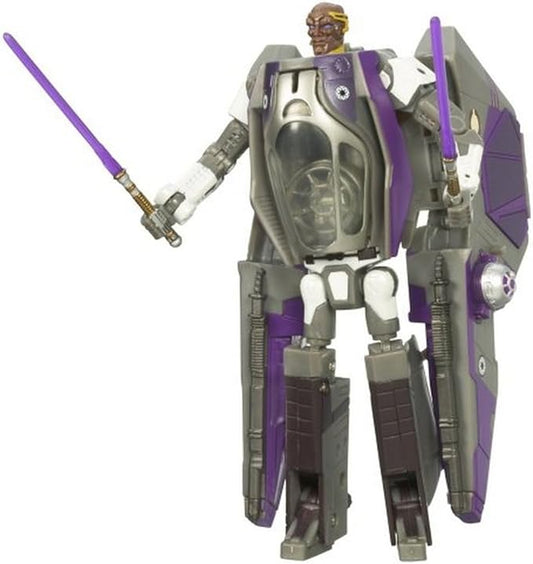 Directly imported from overseas, a must-see for enthusiasts! Star Wars Star Wars Star Wars Transformers Mace Windu & Episode 3 Jedi Starfighter Genuine Popular Figure Christmas Unreleased Hobby Rare Collection Jedi Sith [JOY]