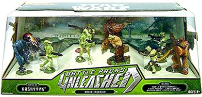 Directly imported from overseas, a must-see for enthusiasts! Star Wars Star Wars Star Wars Battle Packs Unleashed: Battle of Kashyyyk Droid Invasion Genuine Popular Figure Figure Christmas Unreleased Hobby Rare Collection Jedi Sith [JOY]
