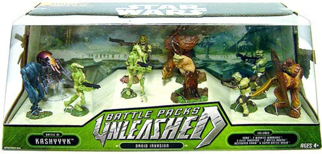 Directly imported from overseas, a must-see for enthusiasts! Star Wars Star Wars Star Wars Battle Packs Unleashed: Battle of Kashyyyk Droid Invasion Genuine Popular Figure Figure Christmas Unreleased Hobby Rare Collection Jedi Sith [JOY]