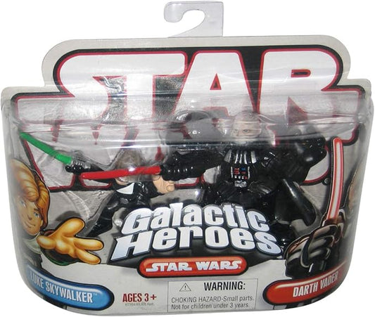 Directly imported from overseas, a must-see for enthusiasts! Star Wars Star Wars Star Wars Galactic Heroes Luke Skywalker & Darth Vader Genuine Popular Figure Christmas Unreleased Hobby Rare Collection Jedi Sith [JOY]