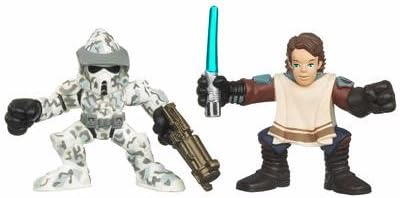 Directly imported from overseas, a must-see for enthusiasts! Star Wars Star Wars Star Wars: Galactic Heroes 2010 Obi-Wan Kenobi & Commander Fil Action Figure 2-Pack Genuine Popular Figure Figure Christmas Unreleased Hobby Rare Collection Jedi Sith [JOY]