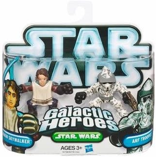 Directly imported from overseas, a must-see for enthusiasts! Star Wars Star Wars Star Wars: Galactic Heroes 2010 Obi-Wan Kenobi & Commander Fil Action Figure 2-Pack Genuine Popular Figure Figure Christmas Unreleased Hobby Rare Collection Jedi Sith [JOY]