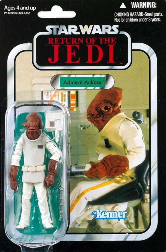 Hasbro Star Wars Vintage Collection Basic Figure VC22 Admiral Ackbar (Revenge of the Jedi)/Star Wars 2011 Vintage Collection Action Figure Admiral Ackbar [Parallel Import]