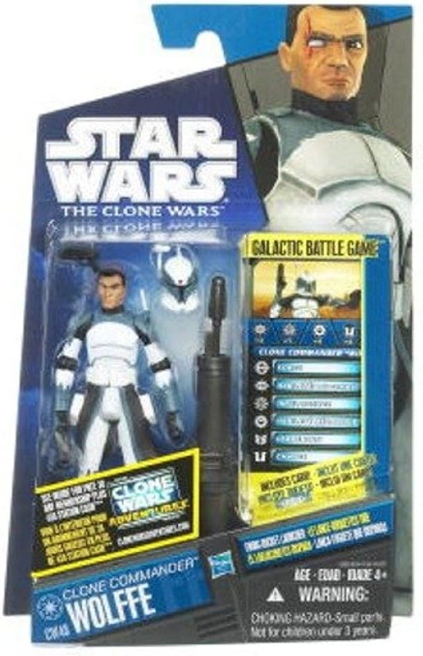 Hasbro Star Wars Clone Wars Basic Figure Clone Commander Wolf/Star Wars 2011 The Clone Wars Action Figure CW48 Clone Commander Wolffe [Parallel Import]
