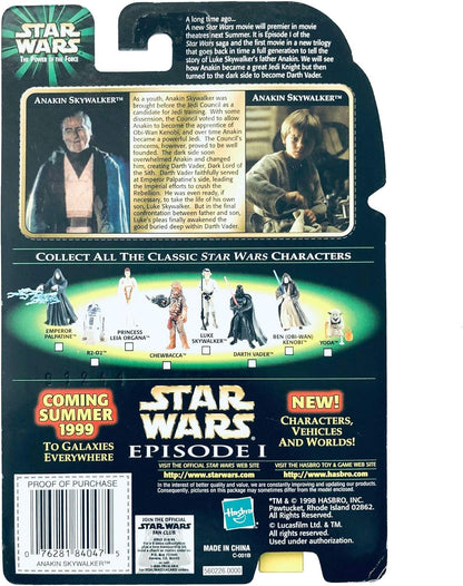 Star Wars 1998 POTF Flashback Anakin Skywalker Carded